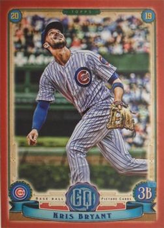 Kris Bryant 2019 Topps Gypsy Queen #100 Red /10 RAW