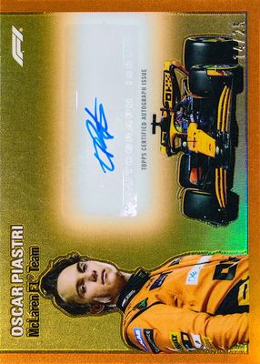 2024 Topps Chrome Formula 1 #1954-PIA 1954 Topps Signatures - Orange Refractor /25