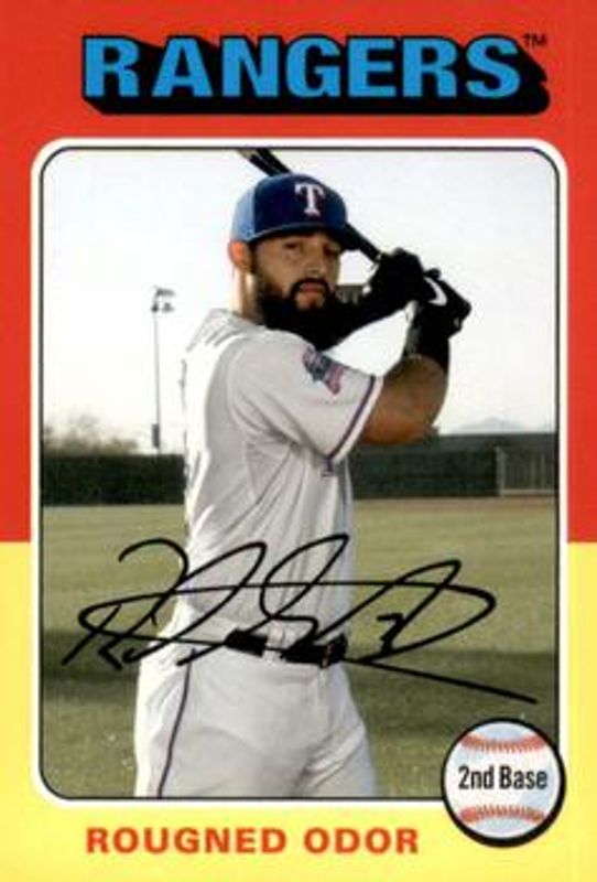 Rougned Odor 2019 Topps Archives #75M-54 1975 Topps Mini RAW