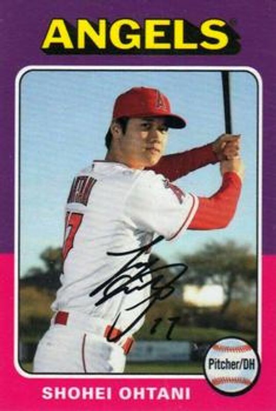 Shohei Ohtani 2019 Topps Archives #75M-1 1975 Topps Mini RAW