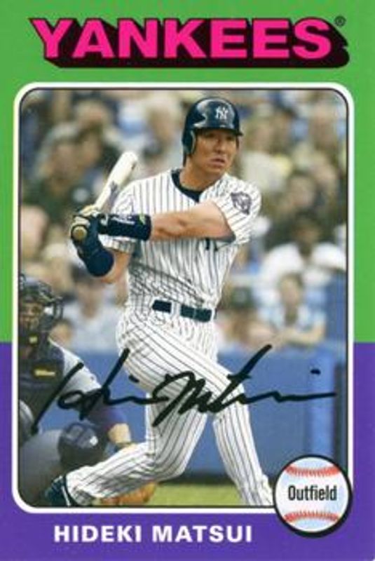 Hideki Matsui 2019 Topps Archives #75M-83 1975 Topps Mini RAW