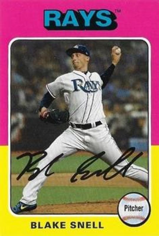 Blake Snell 2019 Topps Archives #75M-78 1975 Topps Mini RAW