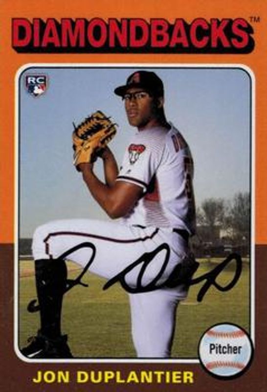 Jon Duplantier 2019 Topps Archives #75M-98 1975 Topps Mini Rookie RAW