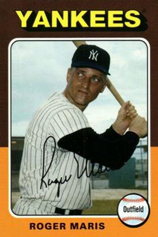 Roger Maris 2019 Topps Archives #75M-37 1975 Topps Mini RAW