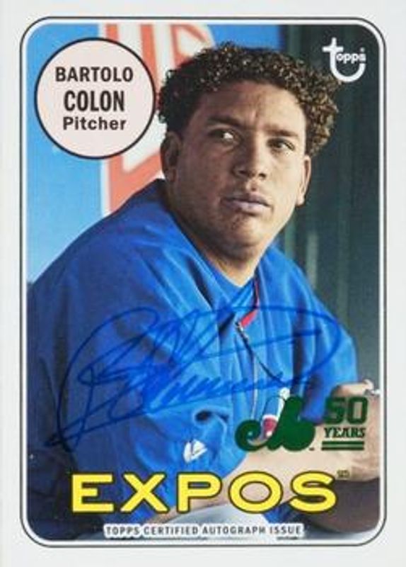 2019 Topps Archives #MTLA-BC 50th Anniversary of the Montréal Expos Autographs - Green Foil Logo /99