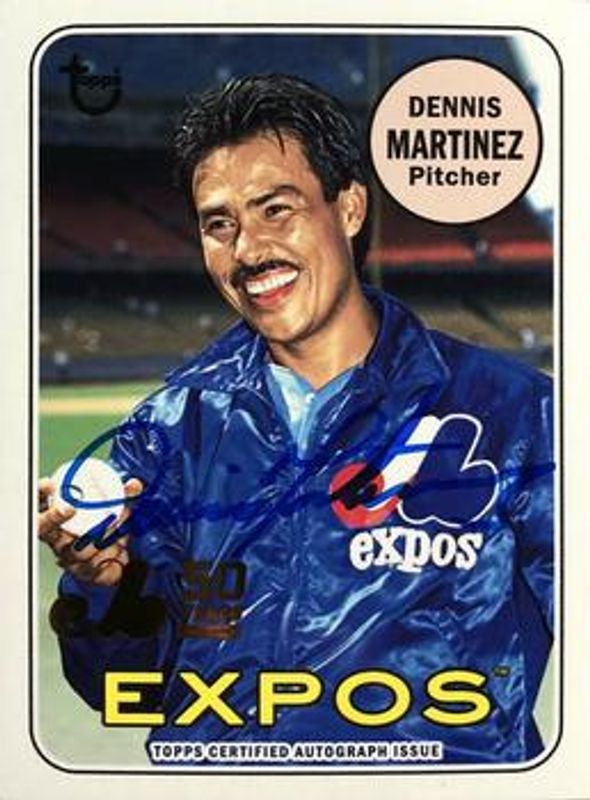 2019 Topps Archives #MTLA-DM 50th Anniversary of the Montréal Expos Autographs - Gold Foil Logo /50
