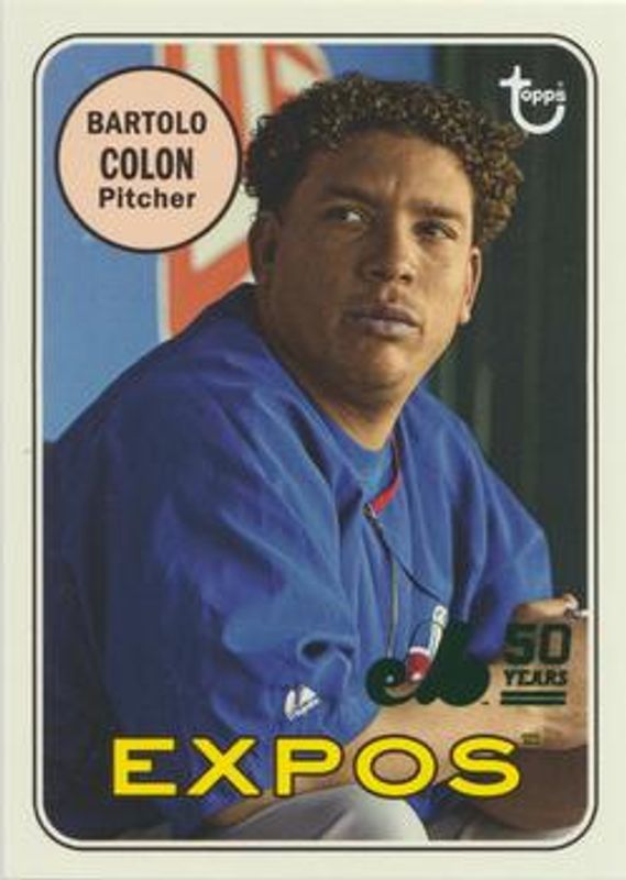 2019 Topps Archives #MTL-BC 50th Anniversary of the Montréal Expos - Green Foil Logo /99