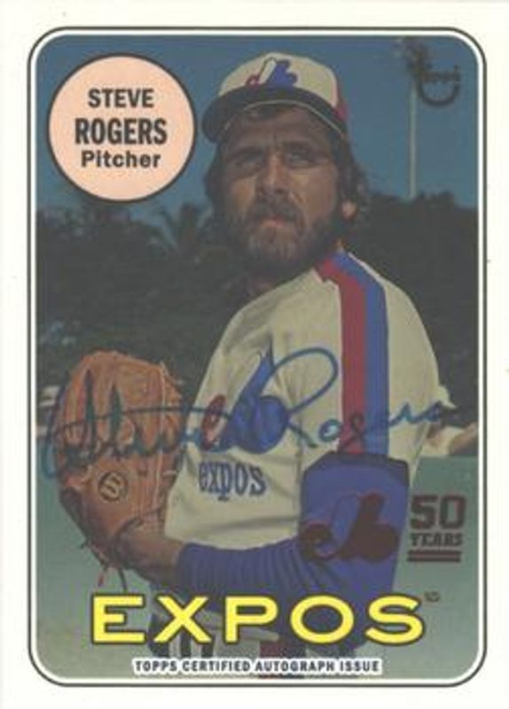 2019 Topps Archives #MTLA-SR 50th Anniversary of the Montréal Expos Autographs - Red Foil Logo /10