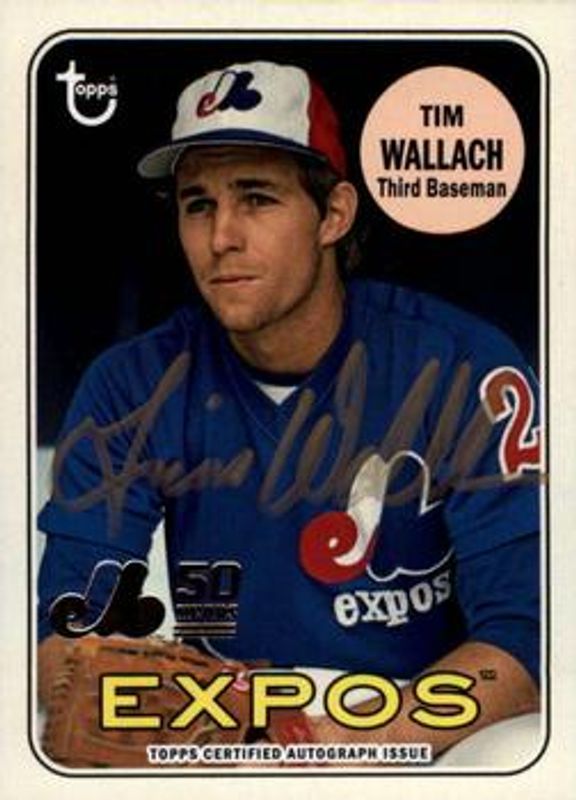 2019 Topps Archives #MTLA-TW 50th Anniversary of the Montréal Expos Autographs