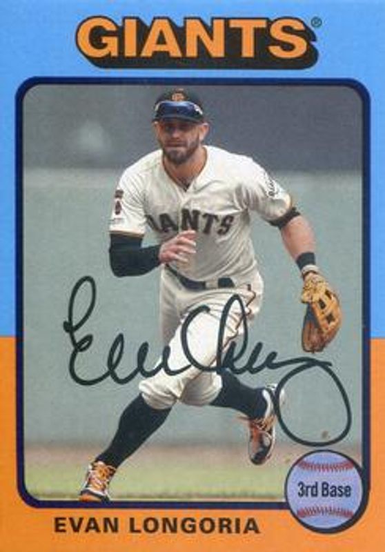 Evan Longoria 2019 Topps Archives #123 Purple /175 RAW