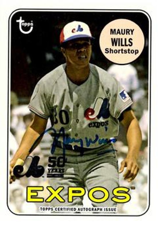 2019 Topps Archives #MTLA-MW 50th Anniversary of the Montréal Expos Autographs