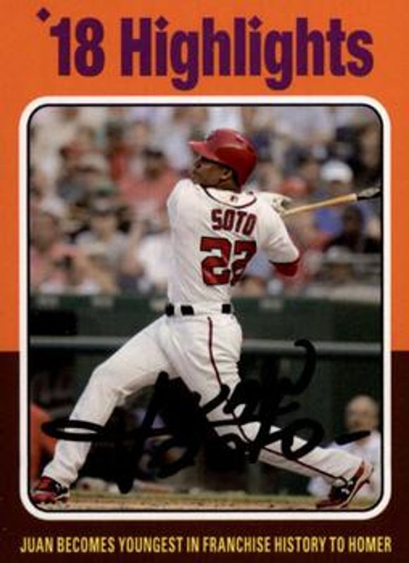 Juan Soto 2019 Topps Archives #314 Base RAW