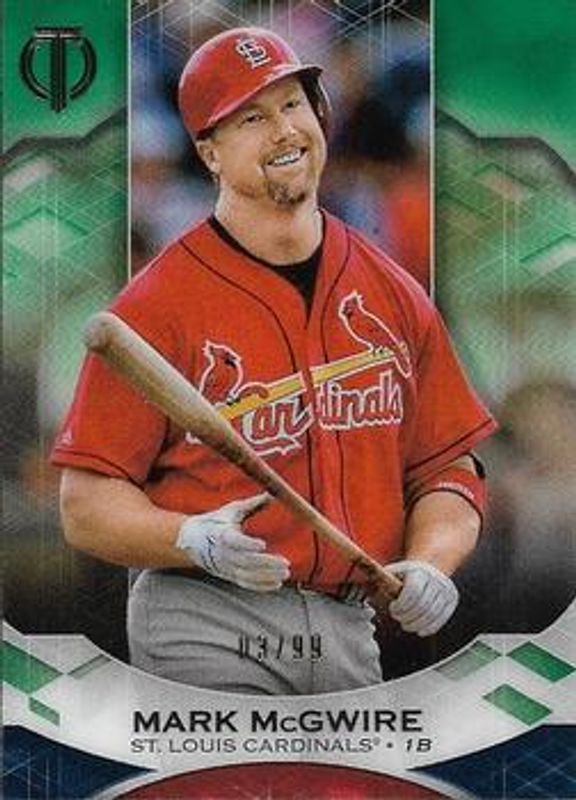 Mark McGwire 2019 Topps Tribute #86 Green /99 RAW