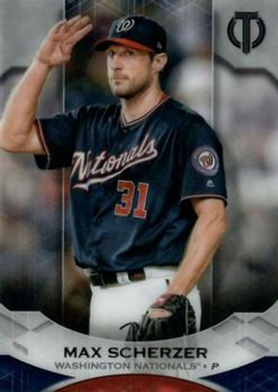 Max Scherzer 2019 Topps Tribute #12 Base RAW