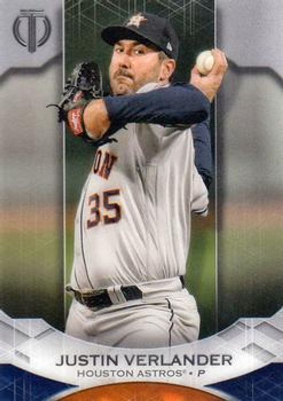 Justin Verlander 2019 Topps Tribute #26 Base RAW