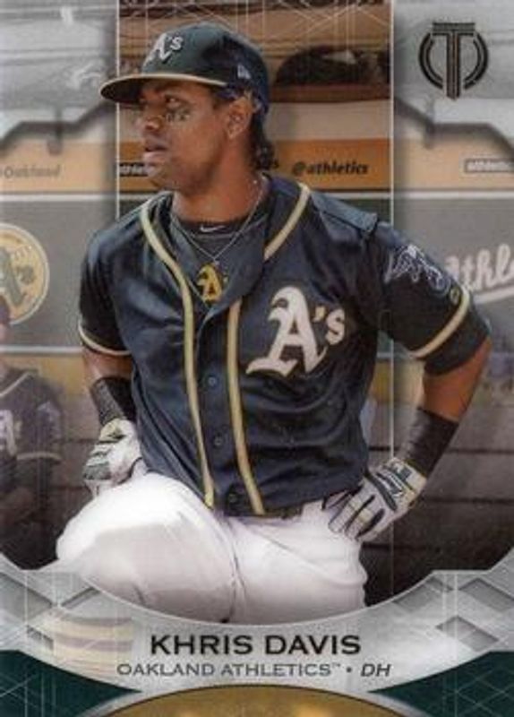 Khris Davis 2019 Topps Tribute #4 Base RAW