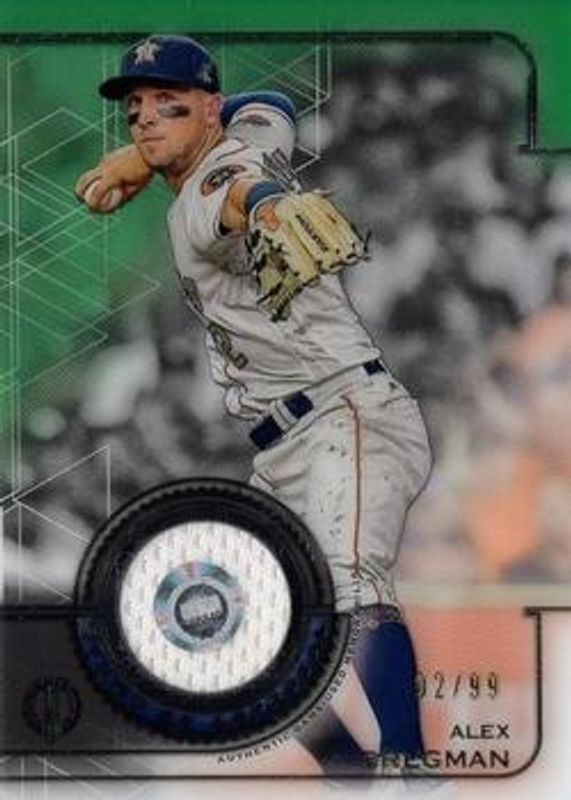 Alex Bregman 2019 Topps Tribute #SOA-ABR Stamp of Approval Authenticated Relics - Green /99 RAW