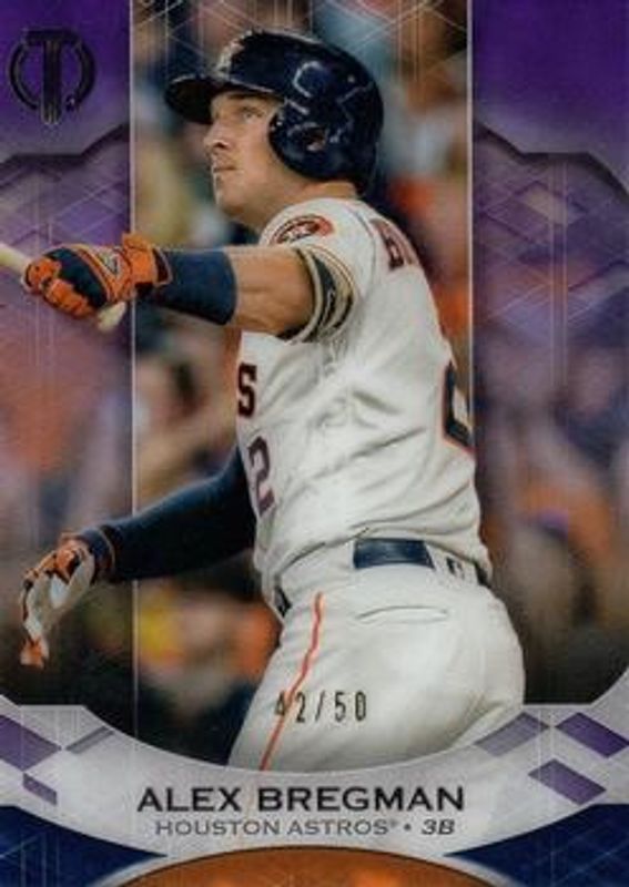 Alex Bregman 2019 Topps Tribute #46 Purple /50 RAW