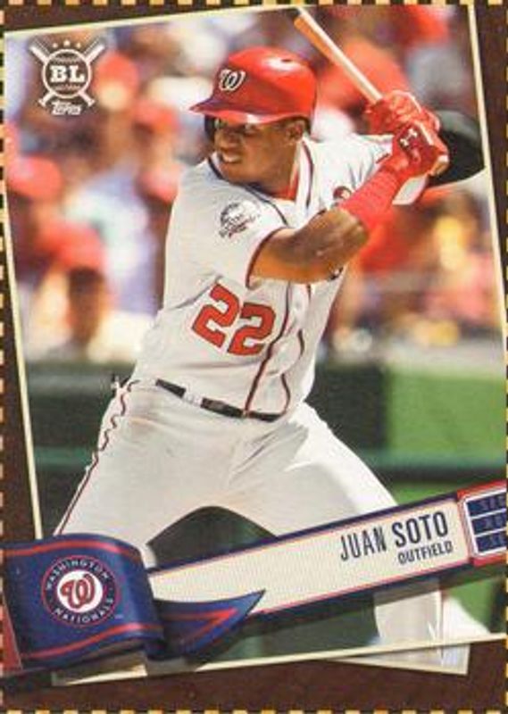 Juan Soto 2019 Topps Big League #B4 Blaster Box Cards RAW