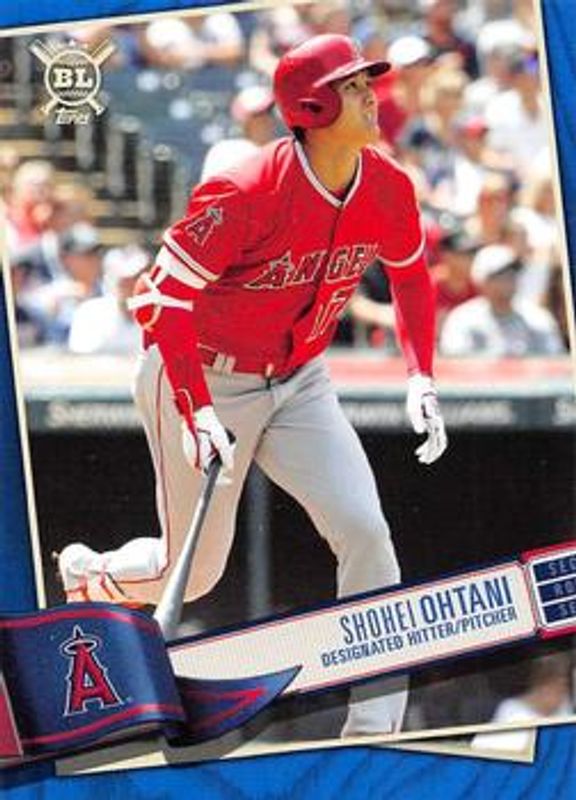 Shohei Ohtani 2019 Topps Big League #17 Blue RAW