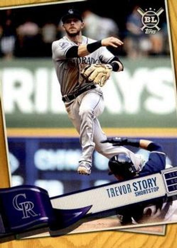 Trevor Story 2019 Topps Big League #240 Gold RAW