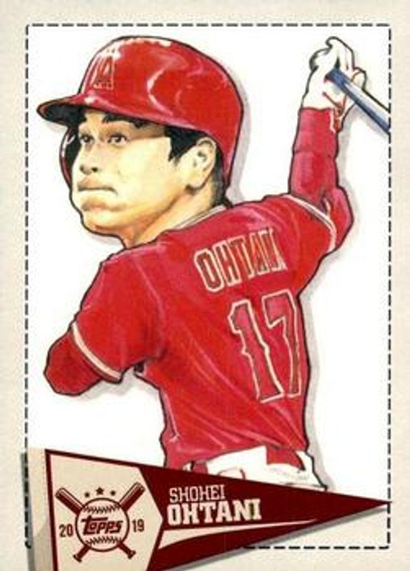 Shohei Ohtani 2019 Topps Big League #SCR-SO Star Caricature - Reproductions RAW