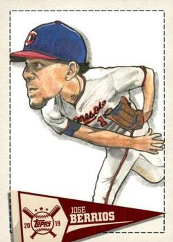 Jose Berrios 2019 Topps Big League #SCR-JB Star Caricature - Reproductions RAW