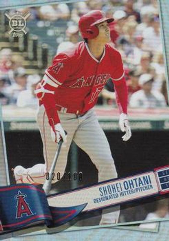 Shohei Ohtani 2019 Topps Big League #17 Rainbow Foil /100 RAW