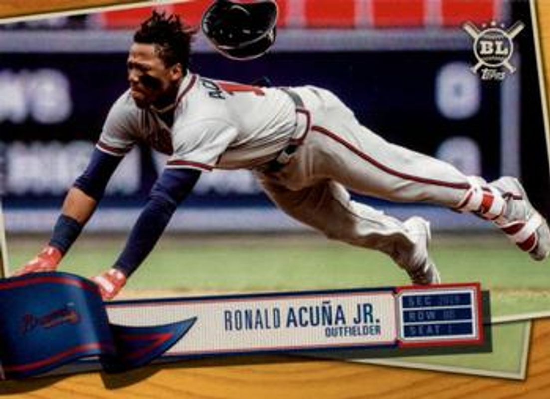 Ronald Acuna Jr. 2019 Topps Big League #50 Gold RAW