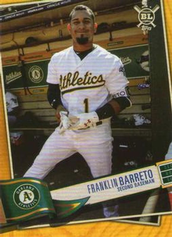 Franklin Barreto 2019 Topps Big League #249 Gold RAW