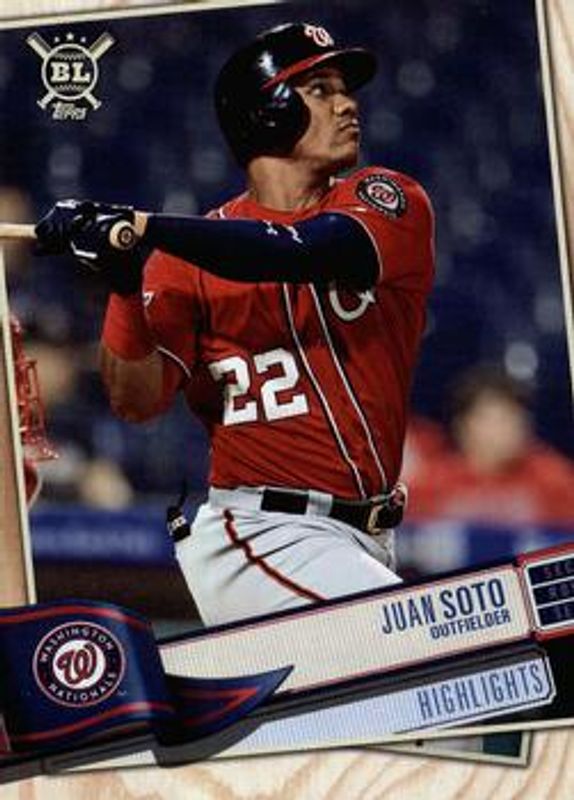 Juan Soto 2019 Topps Big League #397 Base RAW