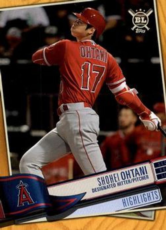 Shohei Ohtani 2019 Topps Big League #396 Gold RAW
