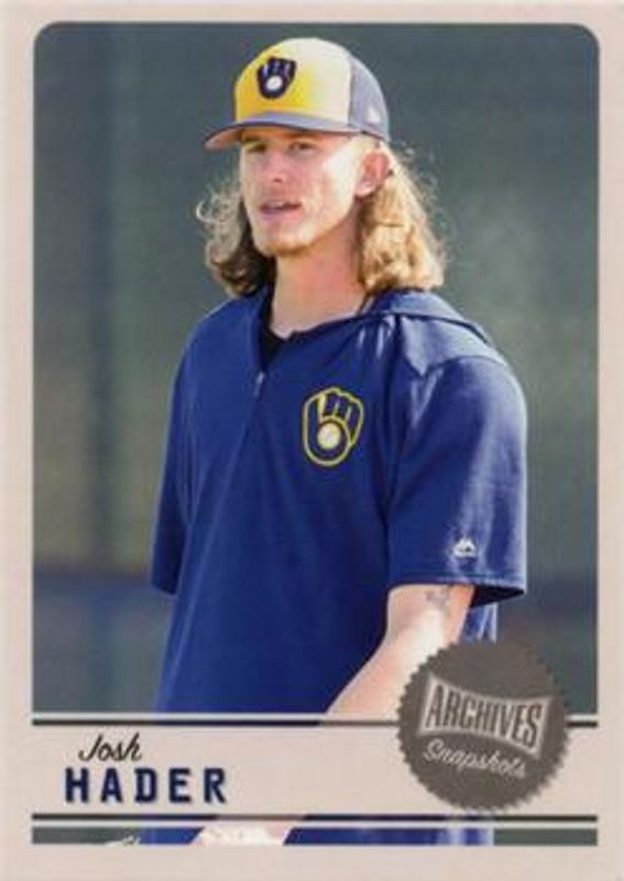 Josh Hader 2019 Topps Archives Snapshots #AS-JH Base RAW