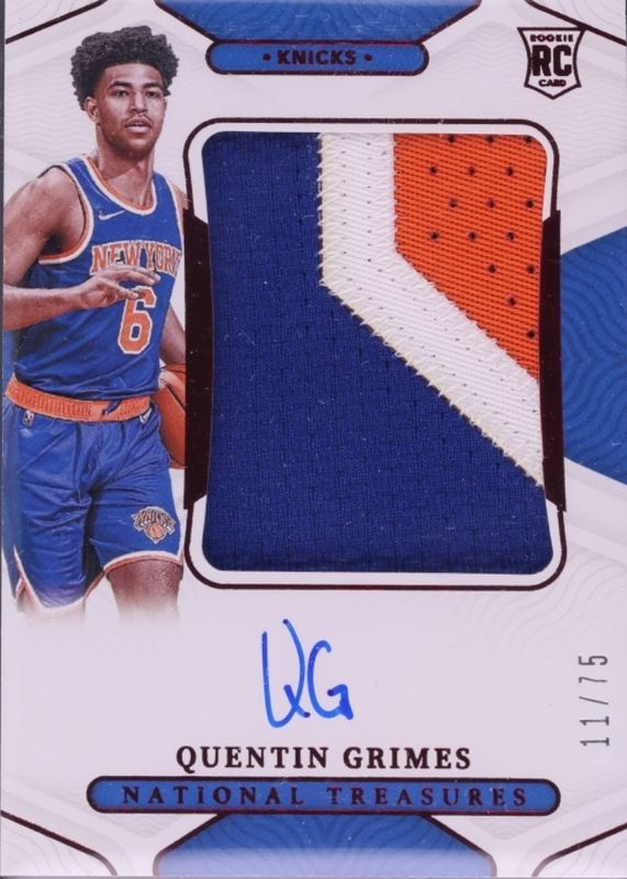 2021 National Treasures #105 Rookie Patch Auto - NBA 75th (/75)
