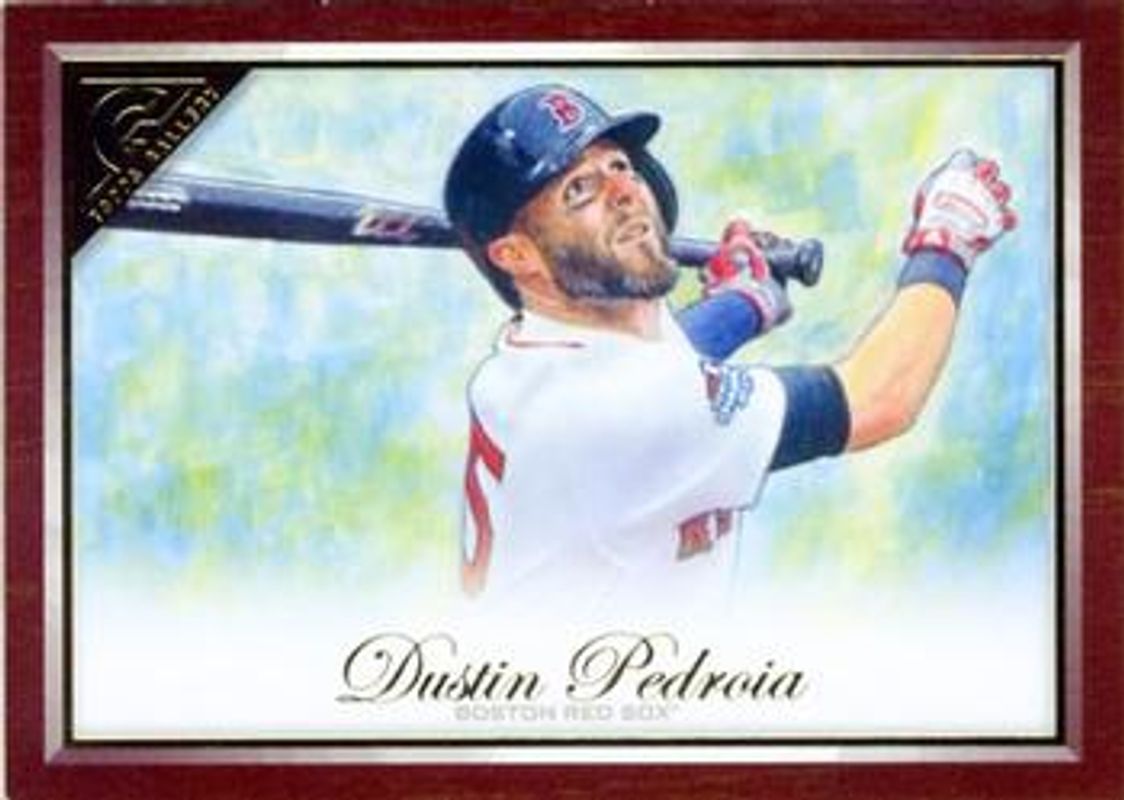 Dustin Pedroia 2019 Topps Gallery #141 Wood RAW