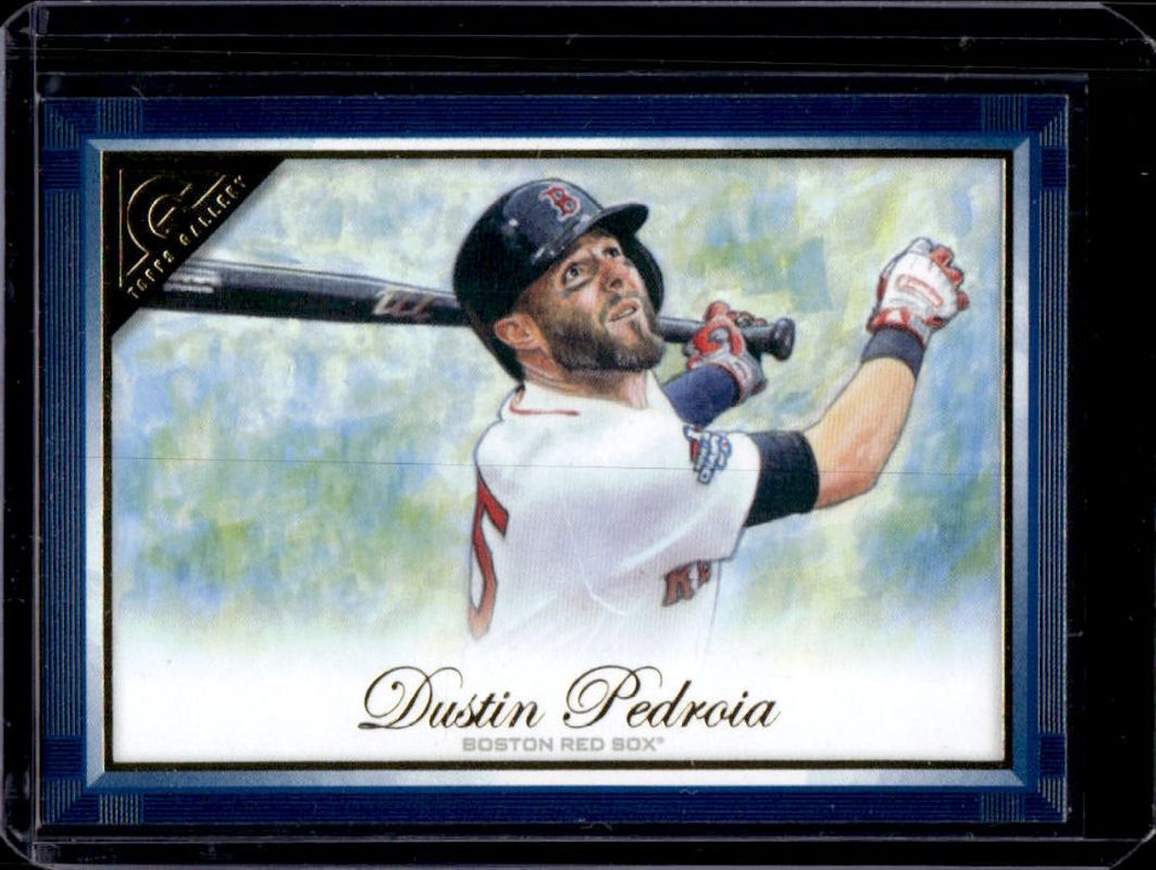 Dustin Pedroia 2019 Topps Gallery #141 Blue /50 RAW