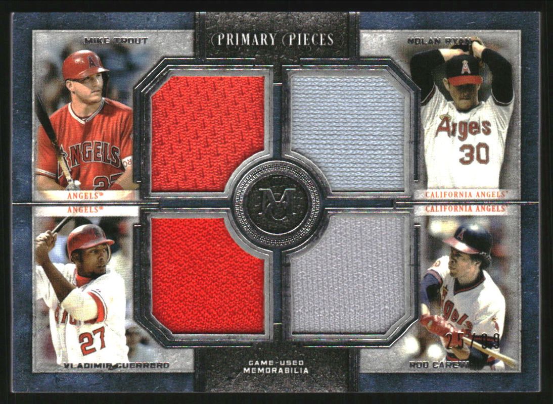 2019 Topps Museum Collection #FPR-TRGC Four-Player Primary Pieces Quad Relics /99