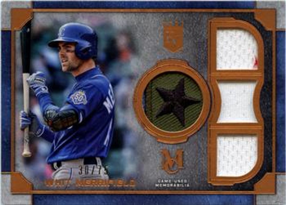 Whit Merrifield 2019 Topps Museum Collection #SPQR-WM Single-Player Primary Pieces Quad Relics - Copper /75 RAW