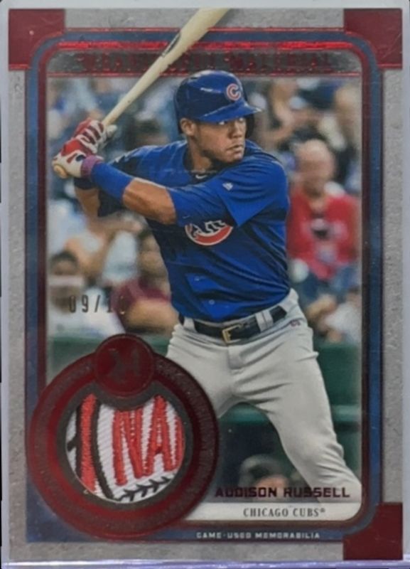 2019 Topps Museum Collection #MMR-ARU Meaningful Material Relics - Red /10