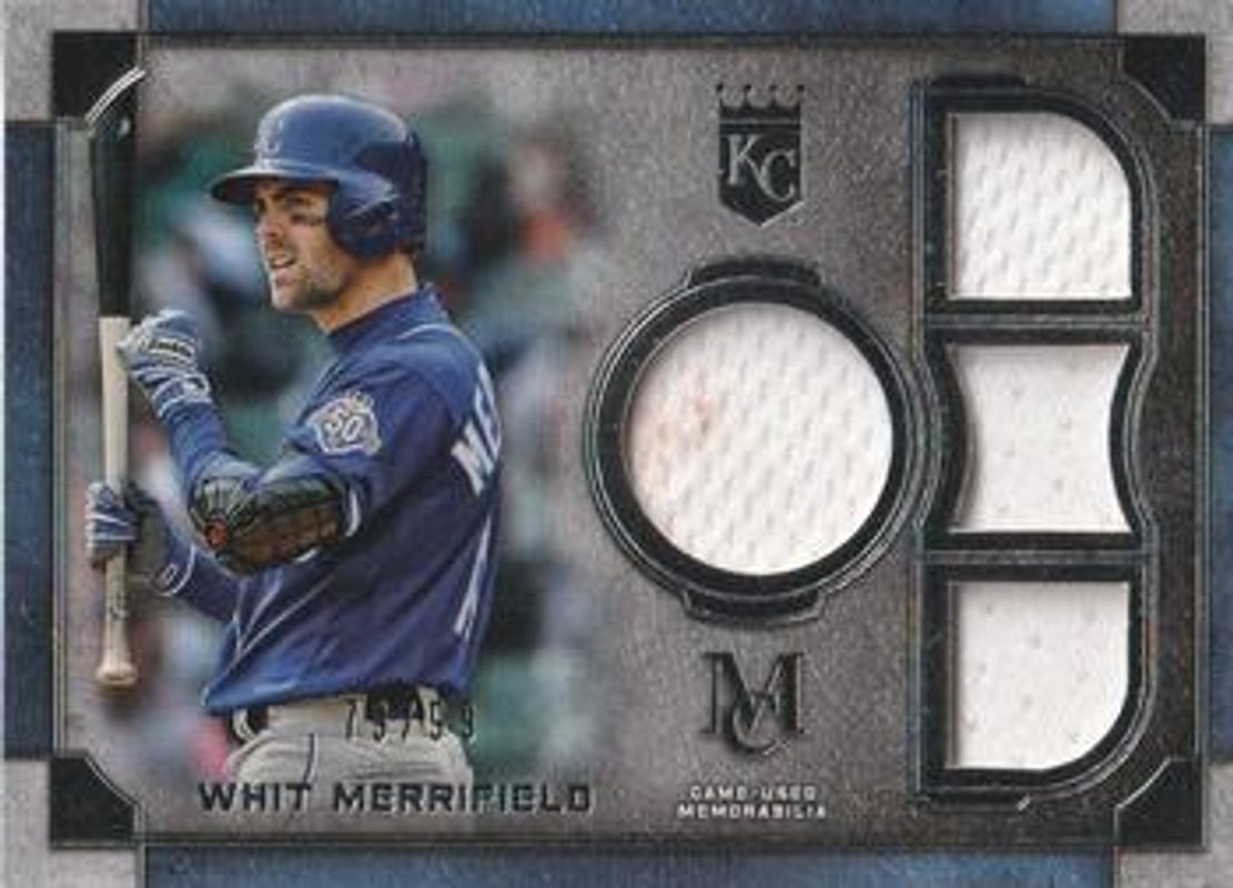 Whit Merrifield 2019 Topps Museum Collection #SPQR-WM Single-Player Primary Pieces Quad Relics /99 RAW