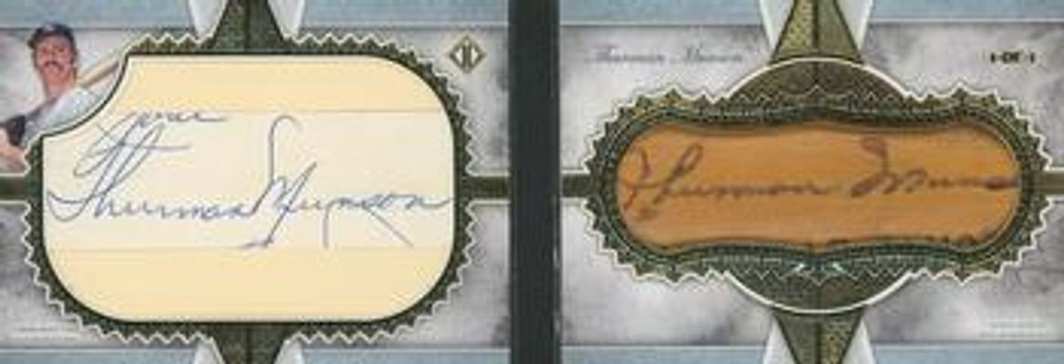 2019 Topps Transcendent #CSBN-TM Autographs Bat Nameplate Book /1