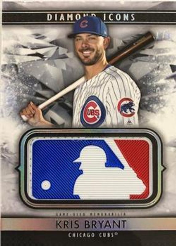 Kris Bryant 2019 Topps Diamond Icons #BLP-KB MLB Silhouetted Batter Logo Patches /1 RAW