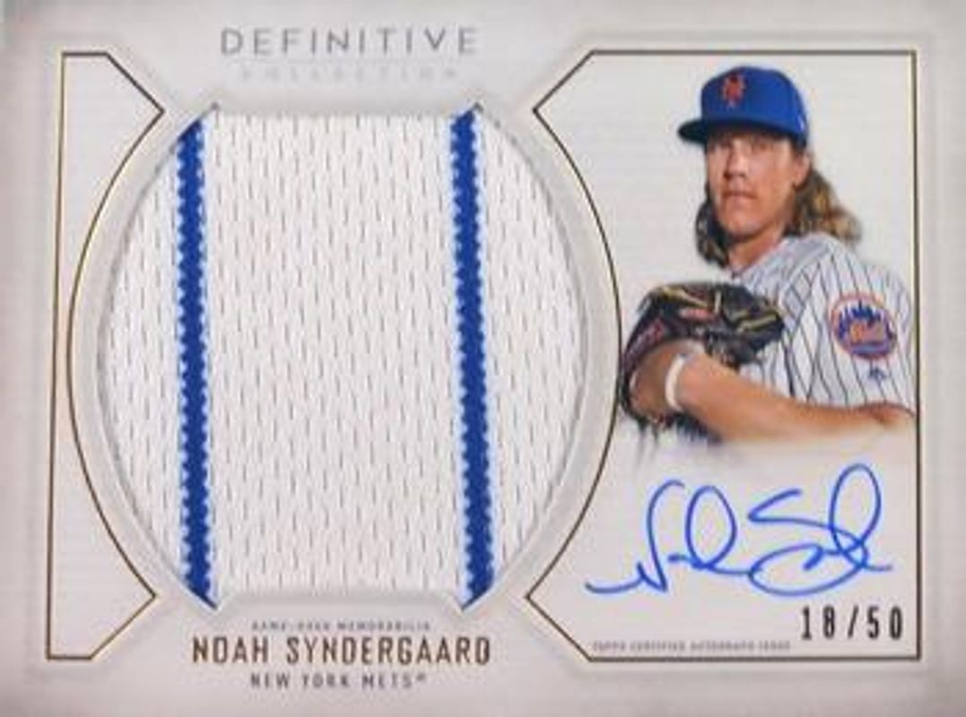 Noah Syndergaard 2019 Topps Definitive Collection #ARC-NS Base /50 RAW