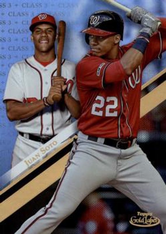 Juan Soto 2019 Topps Gold Label #66 Class 3 RAW