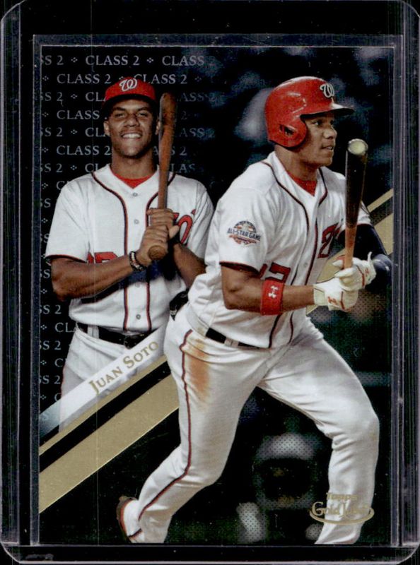 Juan Soto 2019 Topps Gold Label #66 Class 2 Black RAW