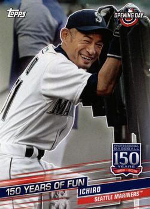 Ichiro Suzuki 2019 Topps Opening Day #YOF-21 150 Years of Fun RAW