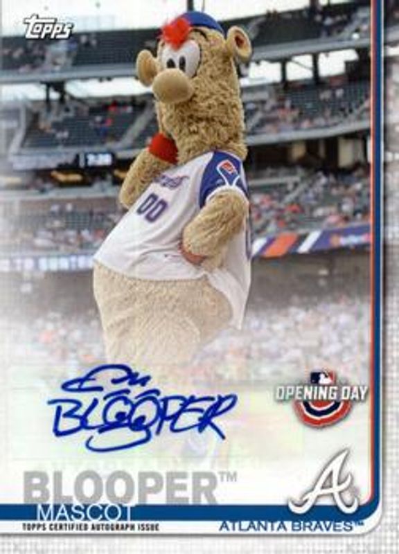 2019 Topps Opening Day #MA-B Mascot Autographs