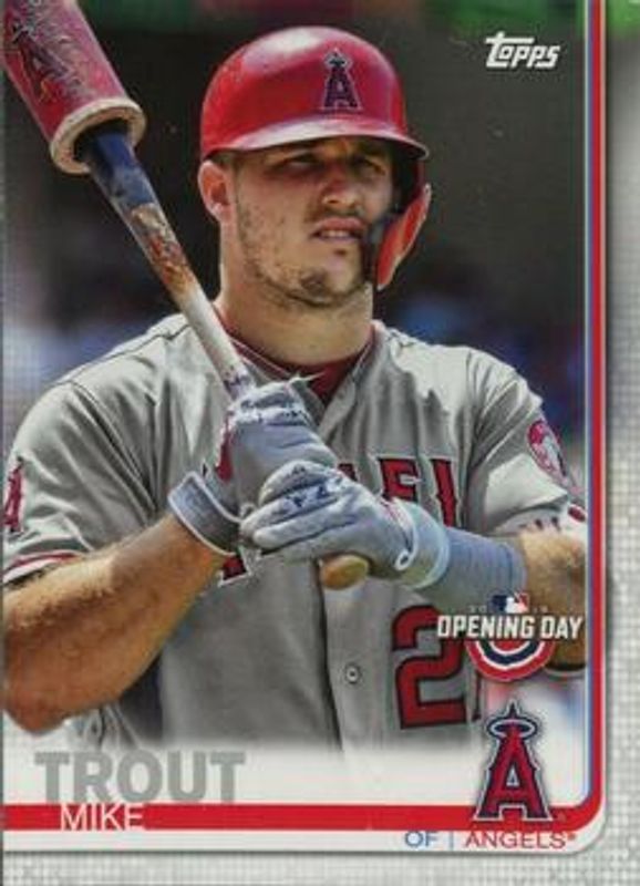 Mike Trout 2019 Topps Opening Day #24b Base RAW
