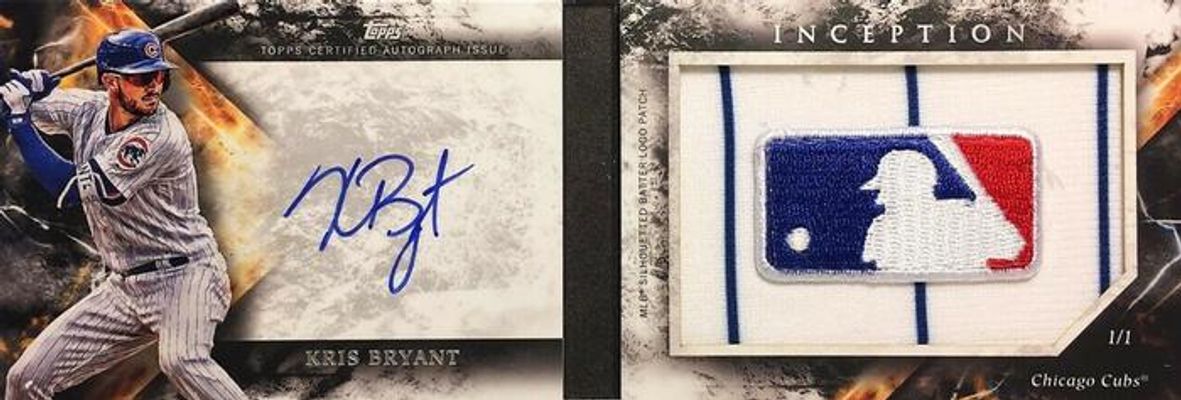 2018 Topps Inception #IMLP-KB Autographs MLB Silhouetted Batter Logo Patch Books /1