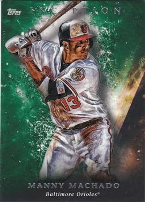 Manny Machado 2018 Topps Inception #79 Green RAW